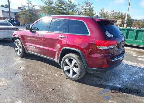 2016 Jeep Grand Cherokee Limited z USA, uszkodzony, nr VIN 1C4RJFBG5GC496455